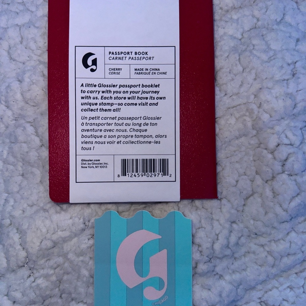 Glossier Red STICKER Passport Holder - Picture 2 of 2